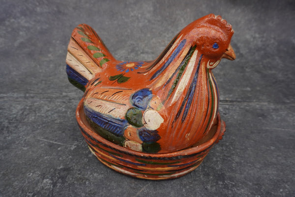 Mexican Casserole Chicken Orange Terracotta c 1950 M2958