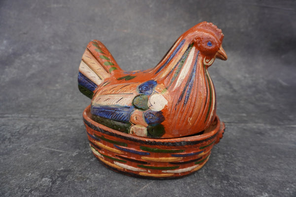 Mexican Casserole Chicken Orange Terracotta c 1950 M2958