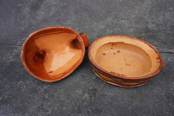 Mexican Casserole Chicken Orange Terracotta c 1950 M2958