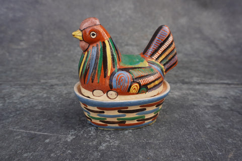 Mexican Casserole Mini-Size Terracotta Chicken Casserole 1930s M2965