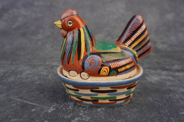 Mexican Casserole Mini-Size Terracotta Chicken Casserole 1930s M2965