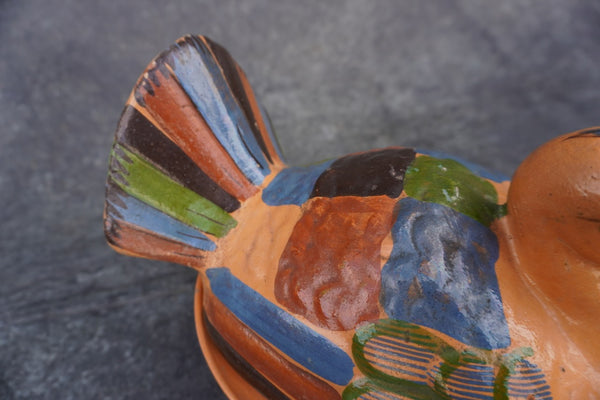 Mexican Casserole RARE Terracotta Turkey circa 1940 M2966