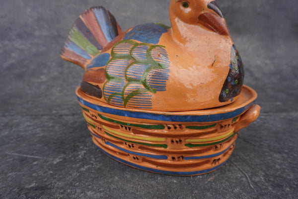 Mexican Casserole RARE Terracotta Turkey circa 1940 M2966
