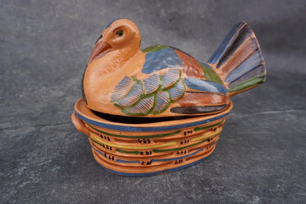 Mexican Casserole RARE Terracotta Turkey circa 1940 M2966