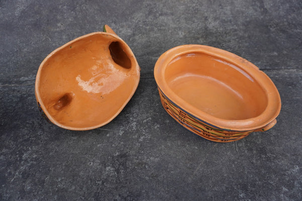 Mexican Casserole RARE Terracotta Turkey circa 1940 M2966