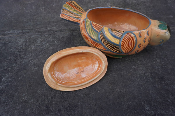 Rare Mexican Casserole Ivory Swallow M2968