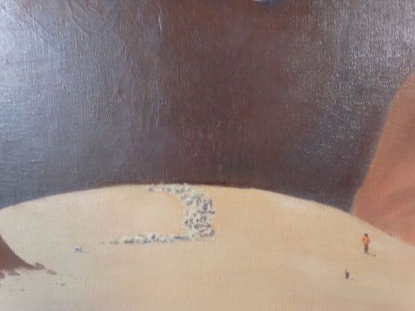 Barry Atwater -Navajo Sheep, Monument Valley - New Mexican Landscape 1930s - Oil on Canvas P3051