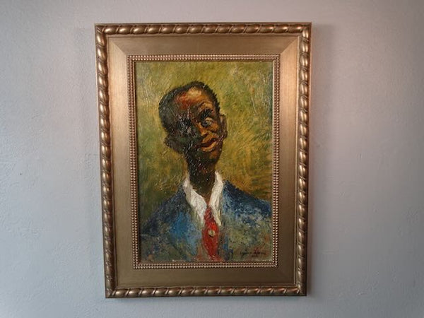 Edgar O Kiechle (1911-1960) - Portrait of a Man with a Red Tie  1945- P3076