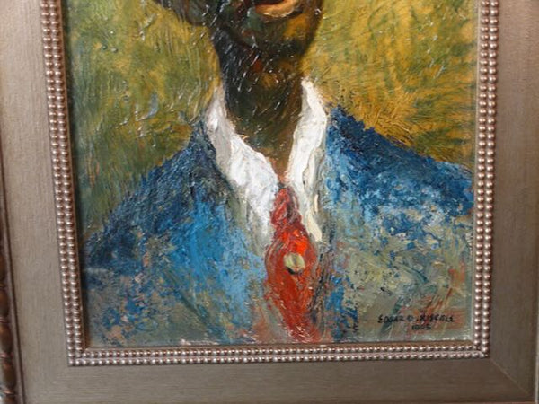 Edgar O Kiechle (1911-1960) - Portrait of a Man with a Red Tie  1945- P3076
