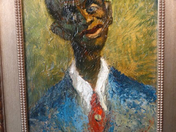 Edgar O Kiechle (1911-1960) - Portrait of a Man with a Red Tie  1945- P3076