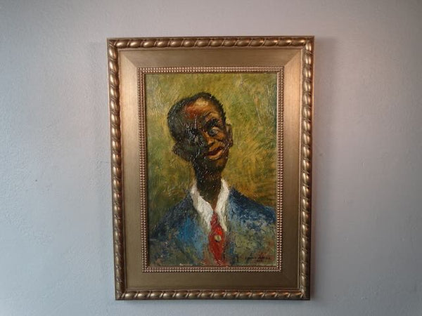 Edgar O Kiechle (1911-1960) - Portrait of a Man with a Red Tie  1945- P3076