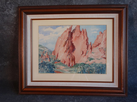 Will Graven - Garden of the Gods Landscape - Watercolor P3128
