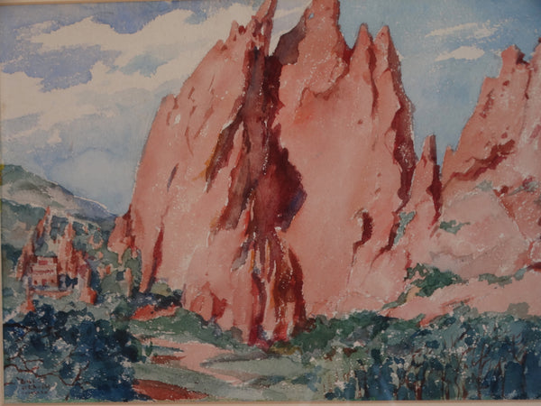 Will Graven - Garden of the Gods Landscape - Watercolor P3128