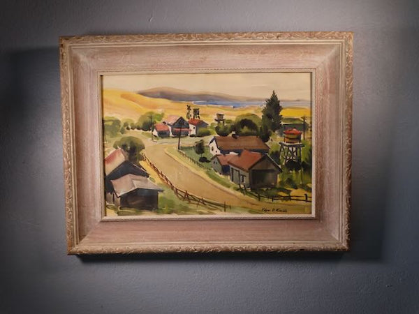 Edward O Kiechle Watercolor California Landscape P3175