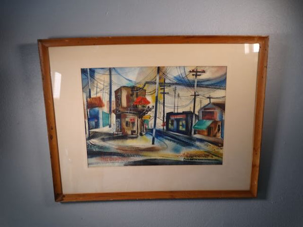 Vera Lount City Scape Regional Watercolor P3182