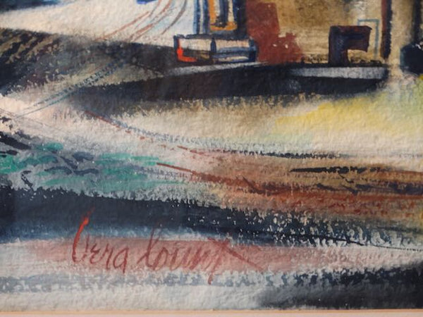 Vera Lount City Scape Regional Watercolor P3182