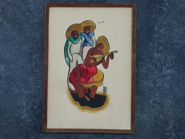 Leo Politi - The Mandolin Player - Watercolor - 1935 P3192