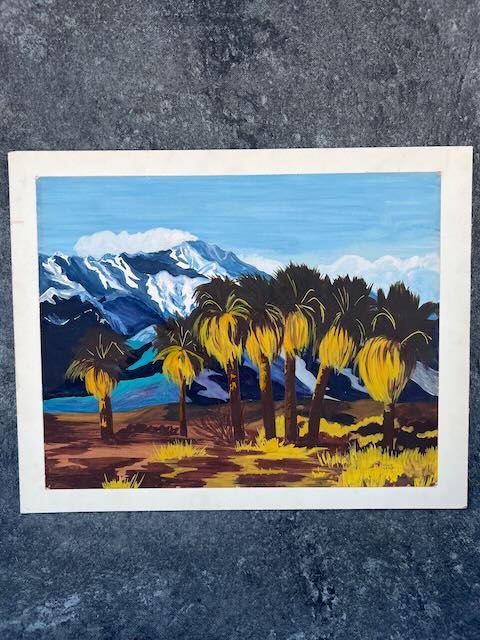 Grace Kemp - Palm Springs - Gouache on Board P3206