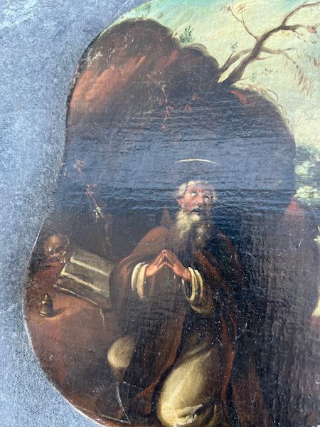 St Anthony in the Desert - Religious Oil Painting P3208
