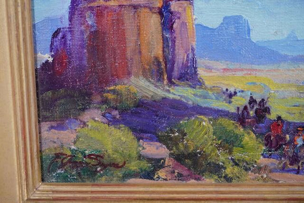 Edmund Sayer (1878-1962) - Monument Valley 1938 Oil on Board P3211