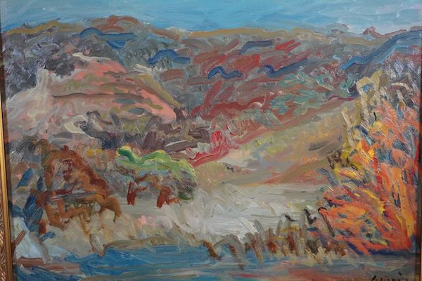 Anders Aldrin California Landscape Oil on Board P3218