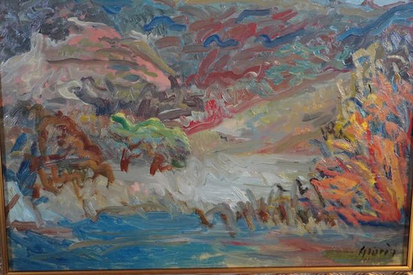 Anders Aldrin California Landscape Oil on Board P3218