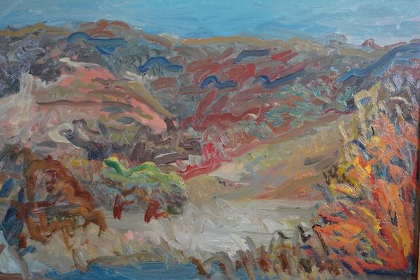 Anders Aldrin California Landscape Oil on Board P3218