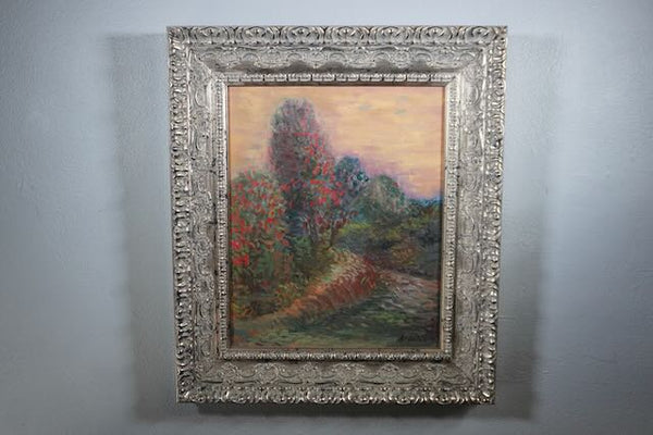 Anders Aldrin - Bend in the Road -  Oil on Board P3219