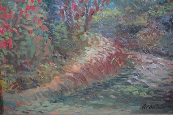 Anders Aldrin - Bend in the Road -  Oil on Board P3219