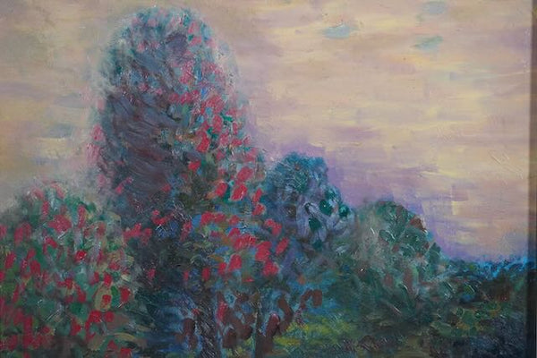 Anders Aldrin - Bend in the Road -  Oil on Board P3219