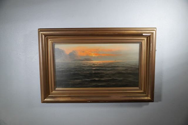 Nels Hagerup - San Francisco Bay - Oil on Canvas circa 1880s P3227