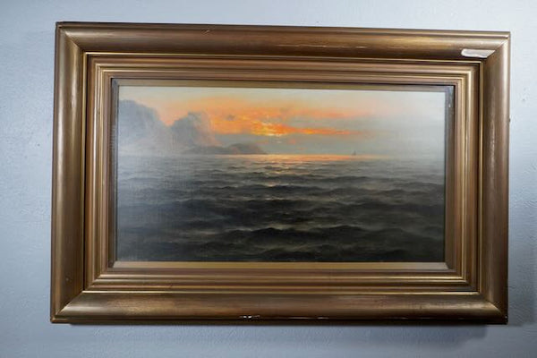 Nels Hagerup - San Francisco Bay - Oil on Canvas circa 1880s P3227