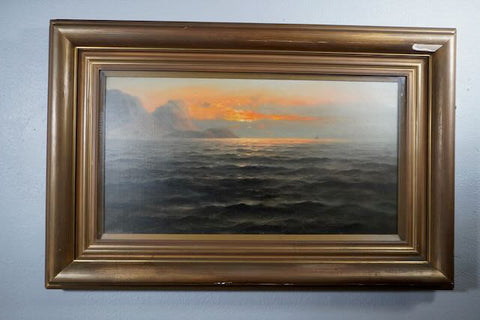 Nels Hagerup - San Francisco Bay - Oil on Canvas circa 1880s P3227