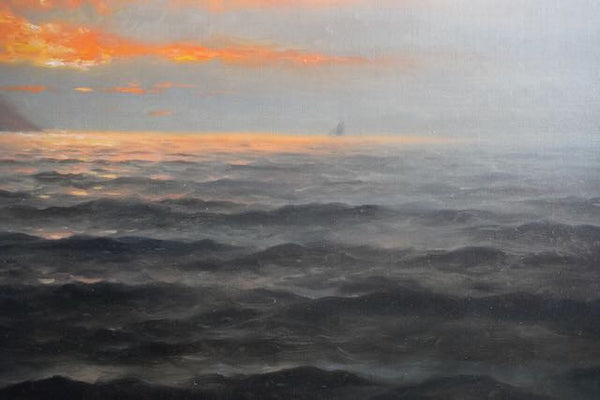 Nels Hagerup - San Francisco Bay - Oil on Canvas circa 1880s P3227