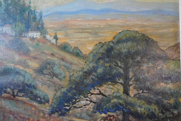 Henry Lovins - Misty Weather, San Fernando Valley - Oil on Canvas P3231