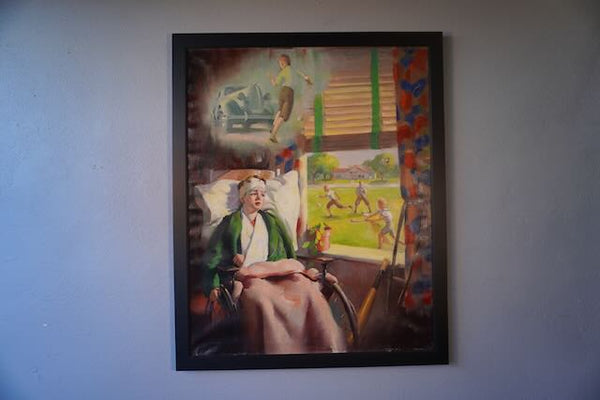 Louis F Dow Company - Original Illustration Art - A Cautionary Tale - Oil on Canvas 1937 P3233