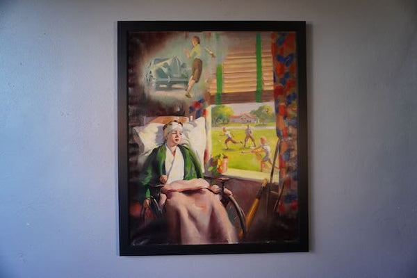 Louis F Dow Company - Original Illustration Art - A Cautionary Tale - Oil on Canvas 1937 P3233