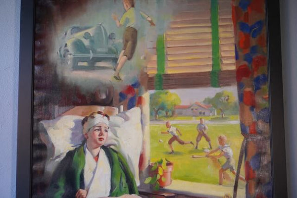 Louis F Dow Company - Original Illustration Art - A Cautionary Tale - Oil on Canvas 1937 P3233