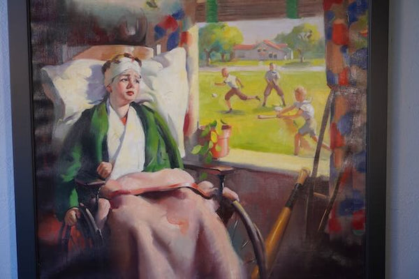 Louis F Dow Company - Original Illustration Art - A Cautionary Tale - Oil on Canvas 1937 P3233