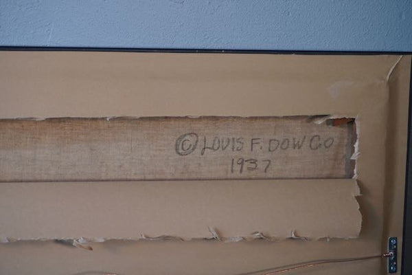 Louis F Dow Company - Original Illustration Art - A Cautionary Tale - Oil on Canvas 1937 P3233