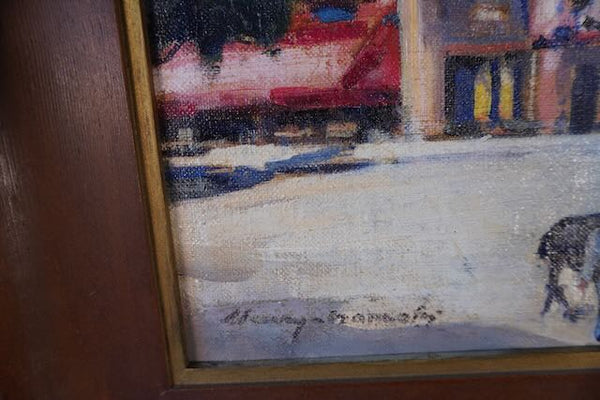 Moulin Rouge - Oil on Canvas 1940s-50s P3236