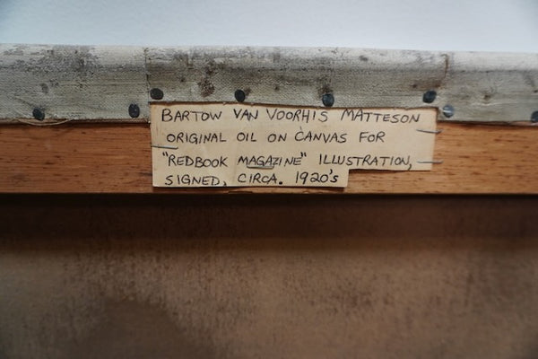 Bartow Van Voorhis Matteson (1894-1984) - Original Painting of an Illustration for Redbook 1928-29 P3251