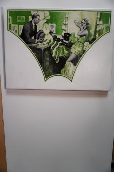 Bartow Van Voorhis Matteson (1894-1984) - Original Painting of an Illustration for Redbook 1928-29 P3251