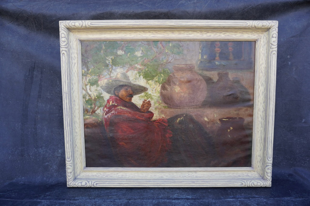 All In A Day's Work - Oil on Canvas 1920s P3252