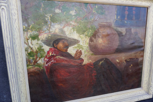 All In A Day's Work - Oil on Canvas 1920s P3252