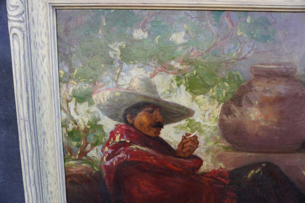 All In A Day's Work - Oil on Canvas 1920s P3252