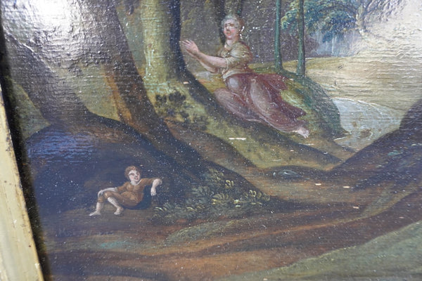 The Expulsion of Hagar and Ishmael - Allegorical Painting 17th Century Dutch Mannerist School  c 1680s P3262