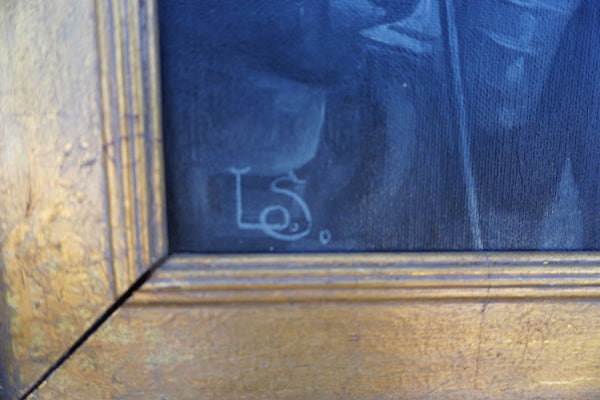 Langdon Smith (1870-1959) - The Old Conquistador - Oil on Board circa 1930s Illustration Art P3267