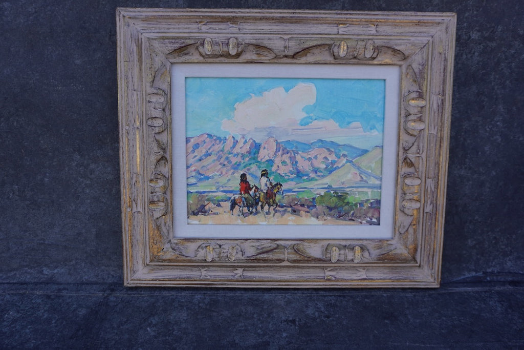 Marjorie Reed - Apache Country, or, Under The Sheep's Head, Land of God - Oil on Board P3270