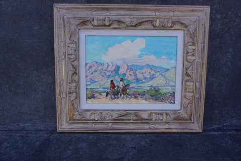 Marjorie Reed - Apache Country, or, Under The Sheep's Head, Land of God - Oil on Board P3270